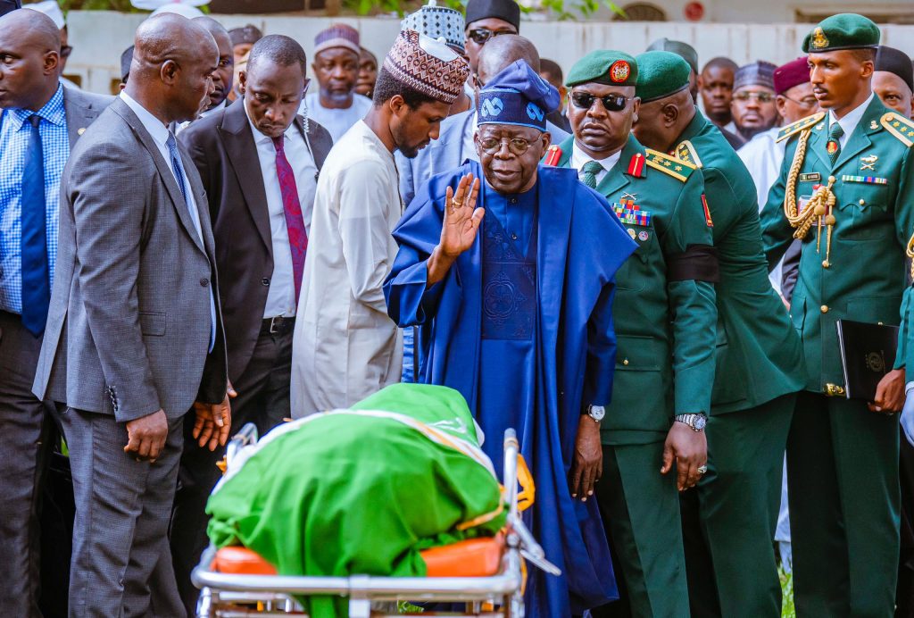 PRESIDENT TINUBU, VP SHETTIMA, DIGNITARIES BID FAREWELL AS FORMER PRESIDENT BUHARI LAID TO REST IN DAURA